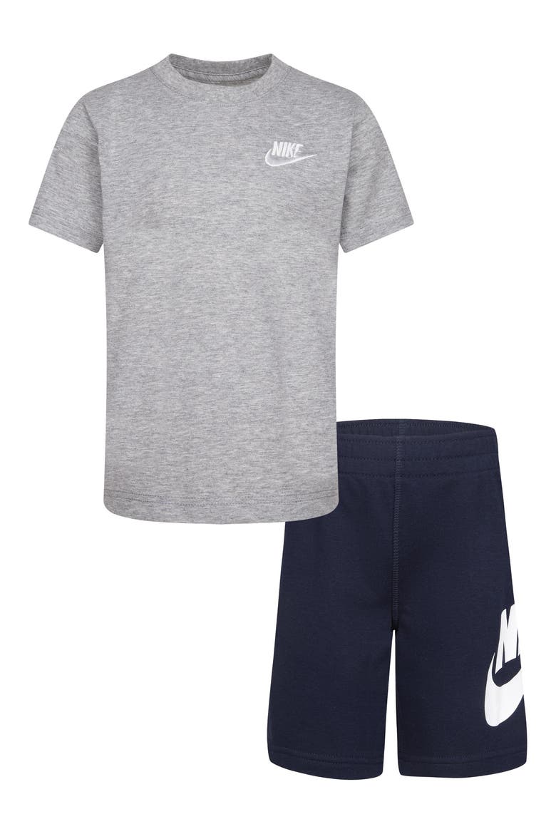 Kids' French Terry Shorts Set, Main, color, OBSIDIAN