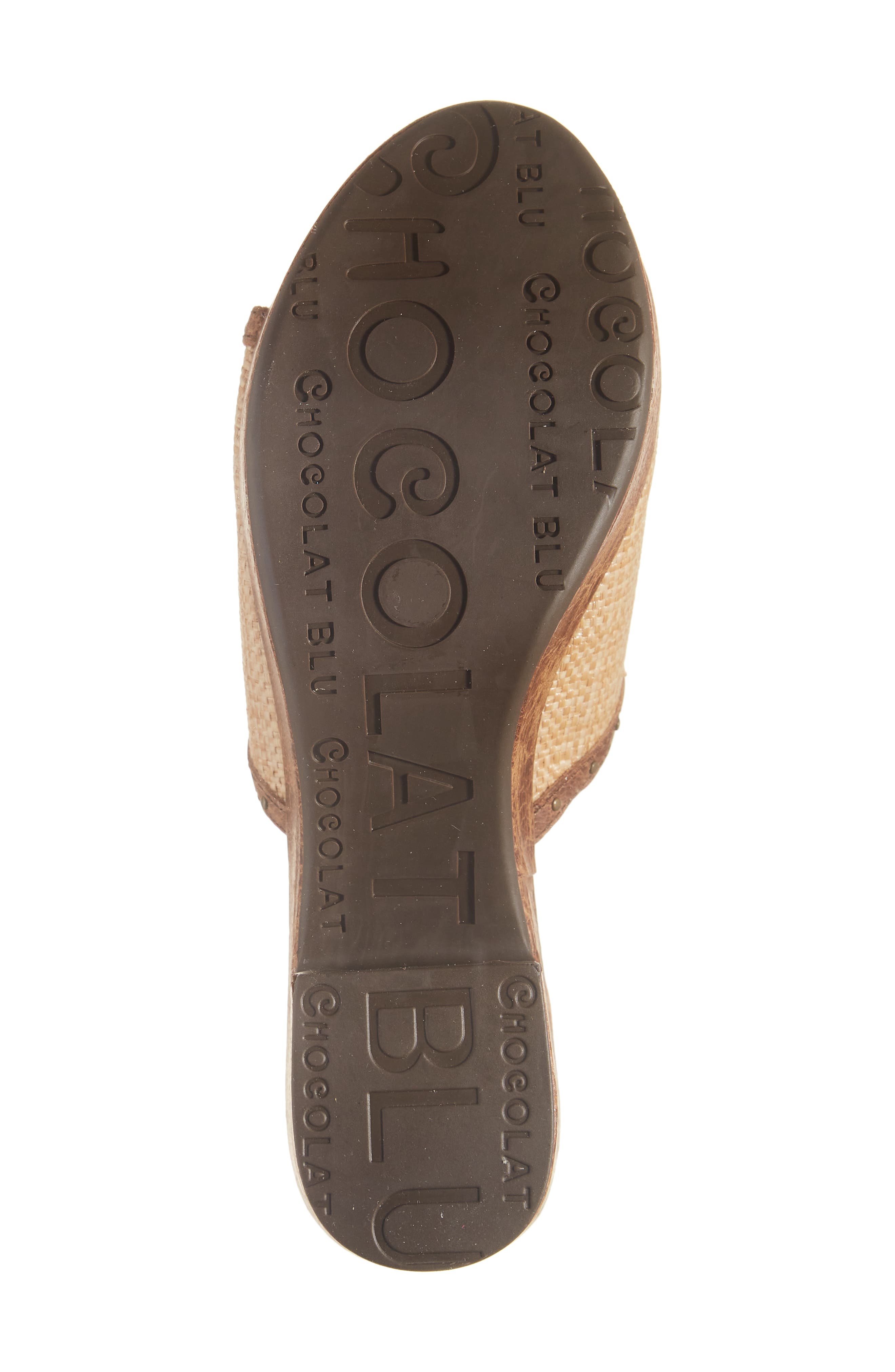 Chocolat Blu Guro Platform Sandal, Alternate, color, Brown Combo Raffia