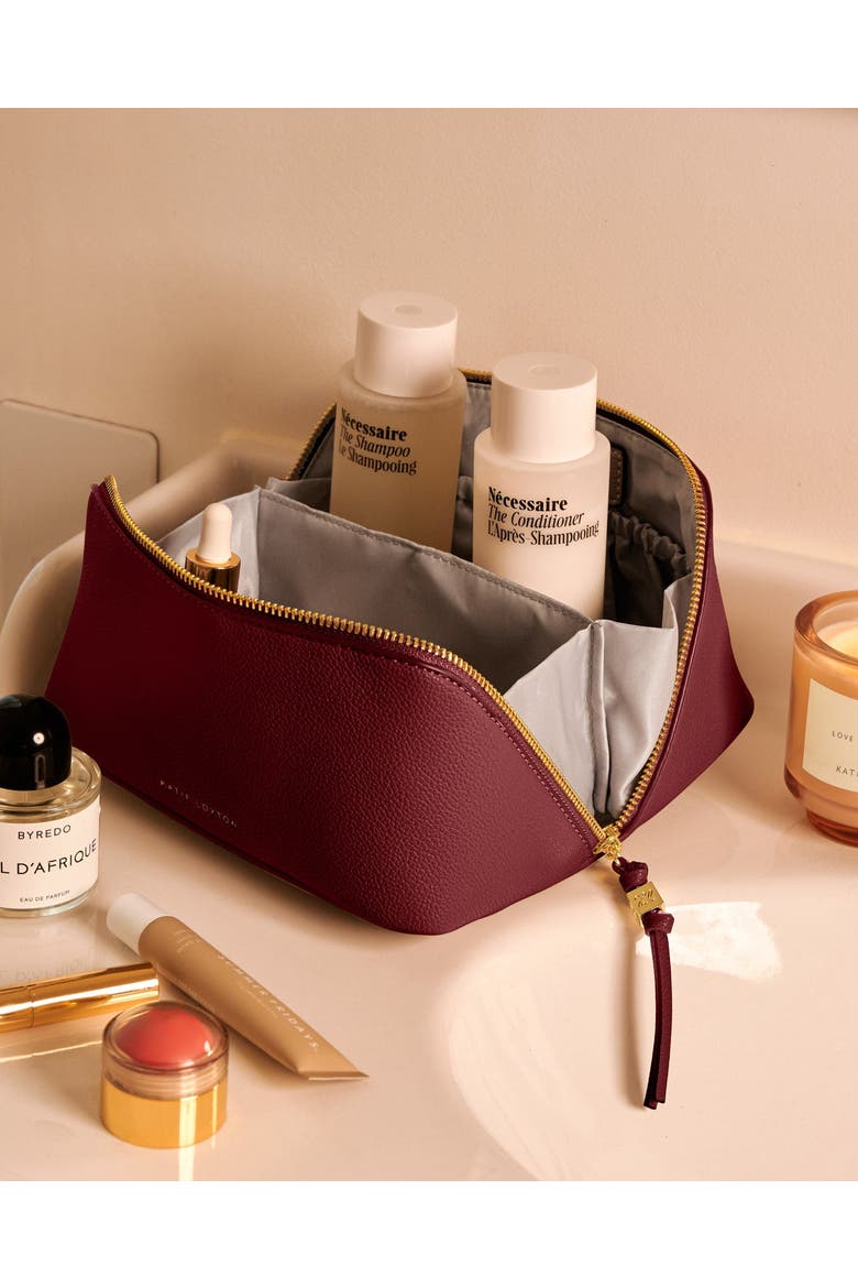 Soho Medium Makeup And Toiletry Bag in Cherry, Alternate, color, Cherry