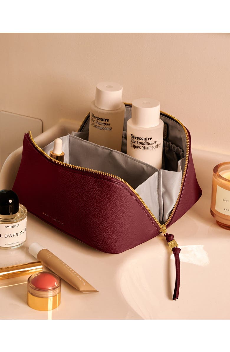 Katie Loxton Soho Medium Makeup And Toiletry Bag in Cherry, Alternate, color, Cherry