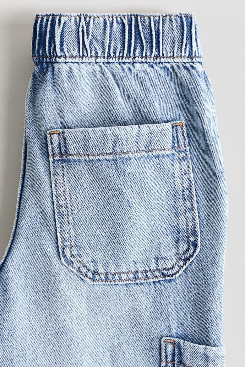 Denim Cargo Joggers, Alternate, color, Pale denim blue
