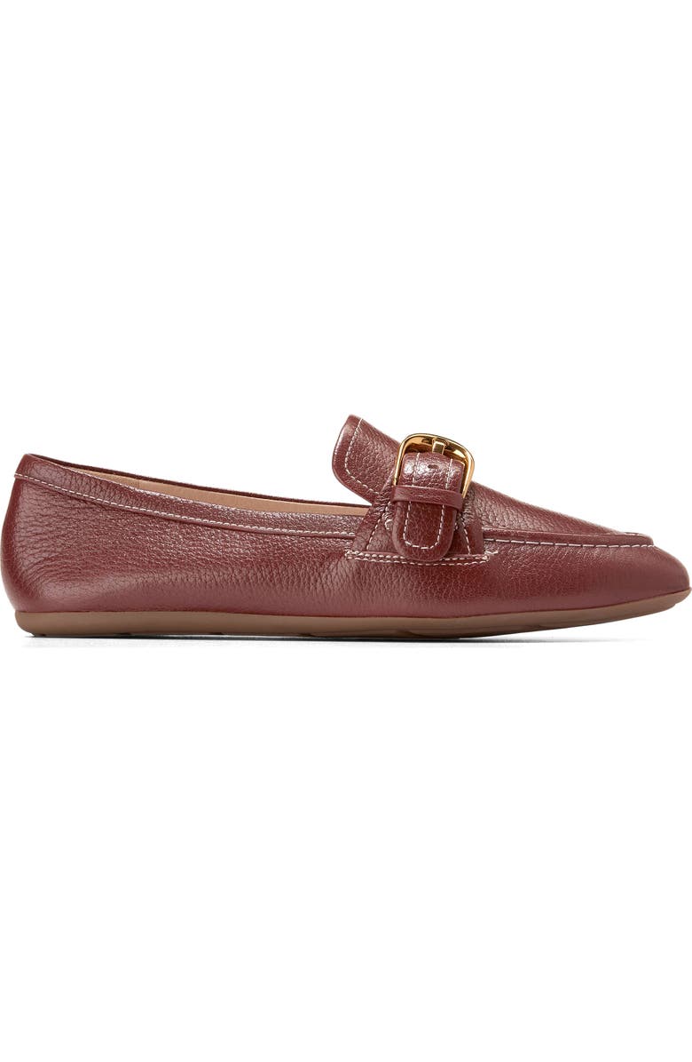 Cole Haan Grand Ambition Alette Buckle Loafer, Alternate, color, Mahogany Tumbled Leather