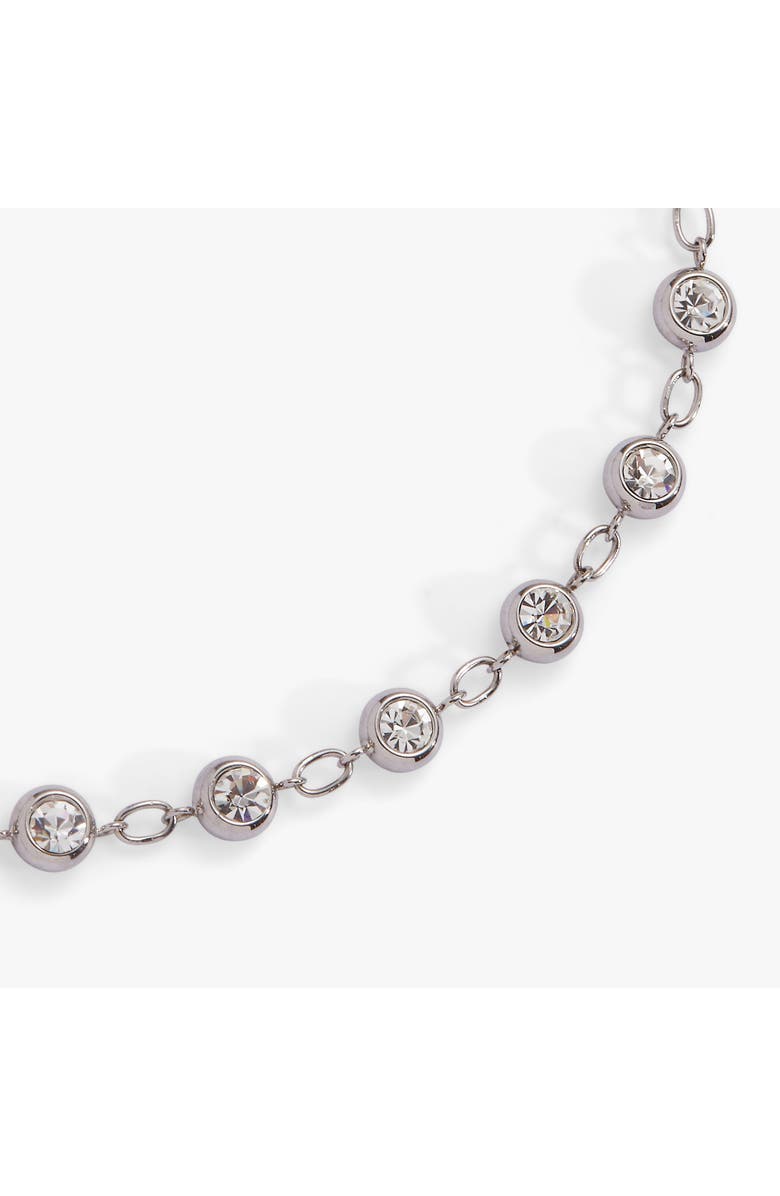 Alex and Ani Crystal Pebble Bracelet, Alternate, color, Silver