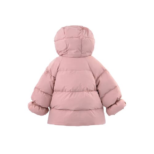Mimi Tutu Heart-pocket Puffer Jacket In Pink