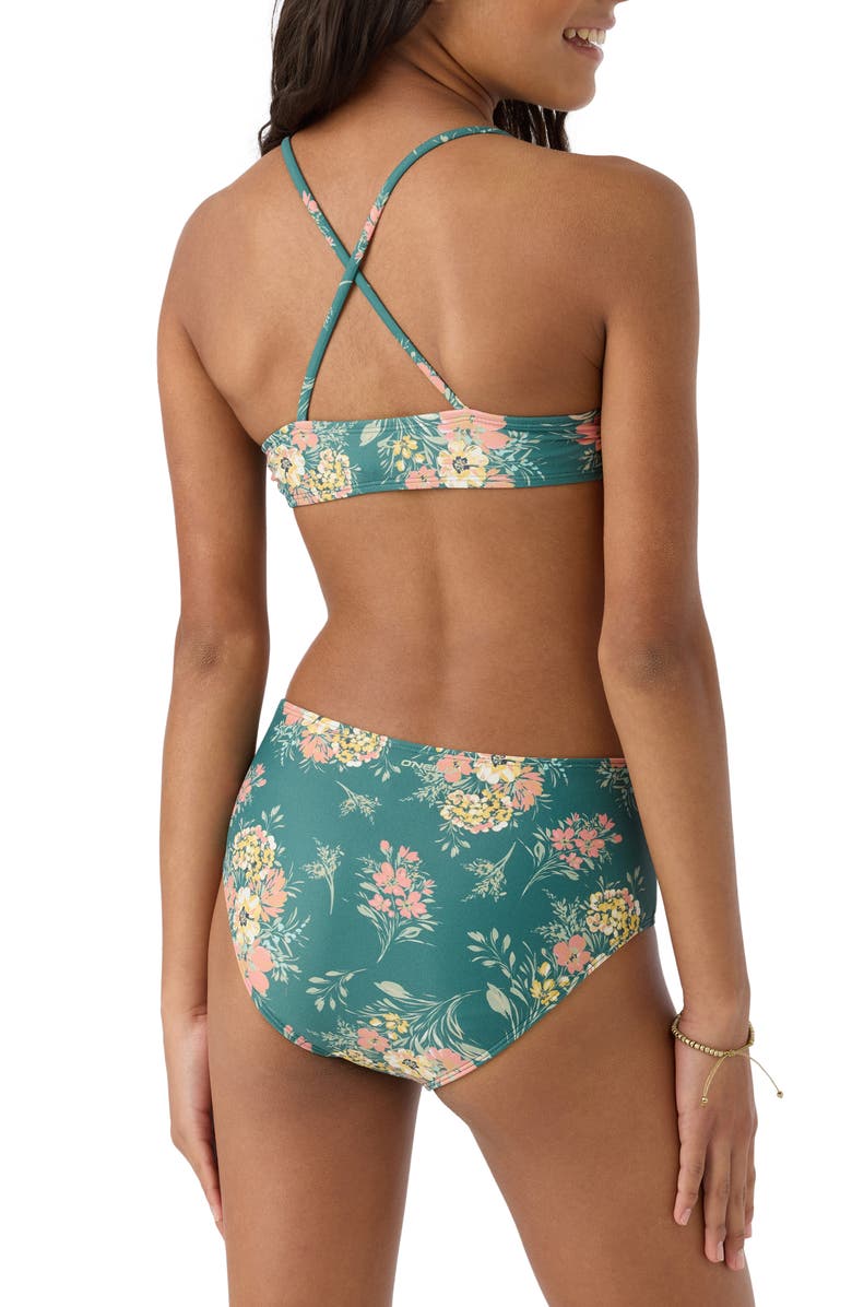 O'Neill Kids' Naya Floral Strappy Two-Piece Swimsuit, Alternate, color, 