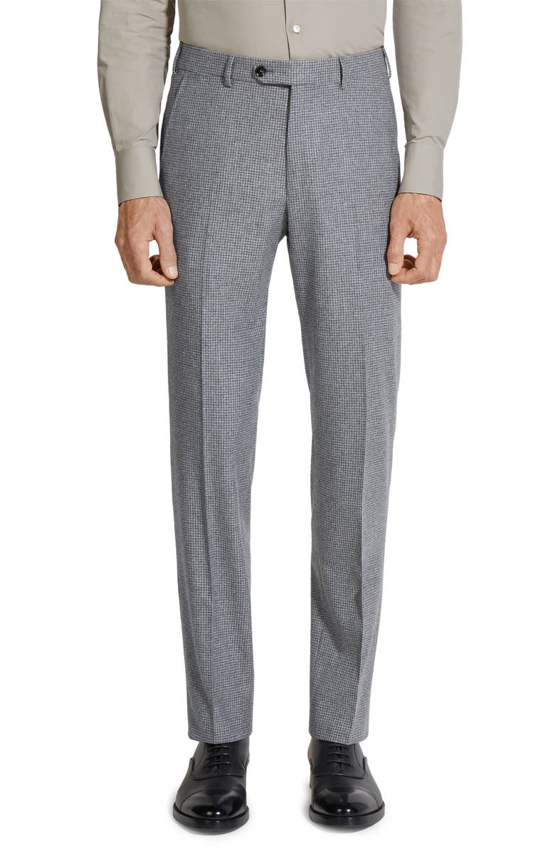 ZEGNA 15Milmil15 Brushed Mini Houndstooth Wool Blend Suit, Alternate, color, 
