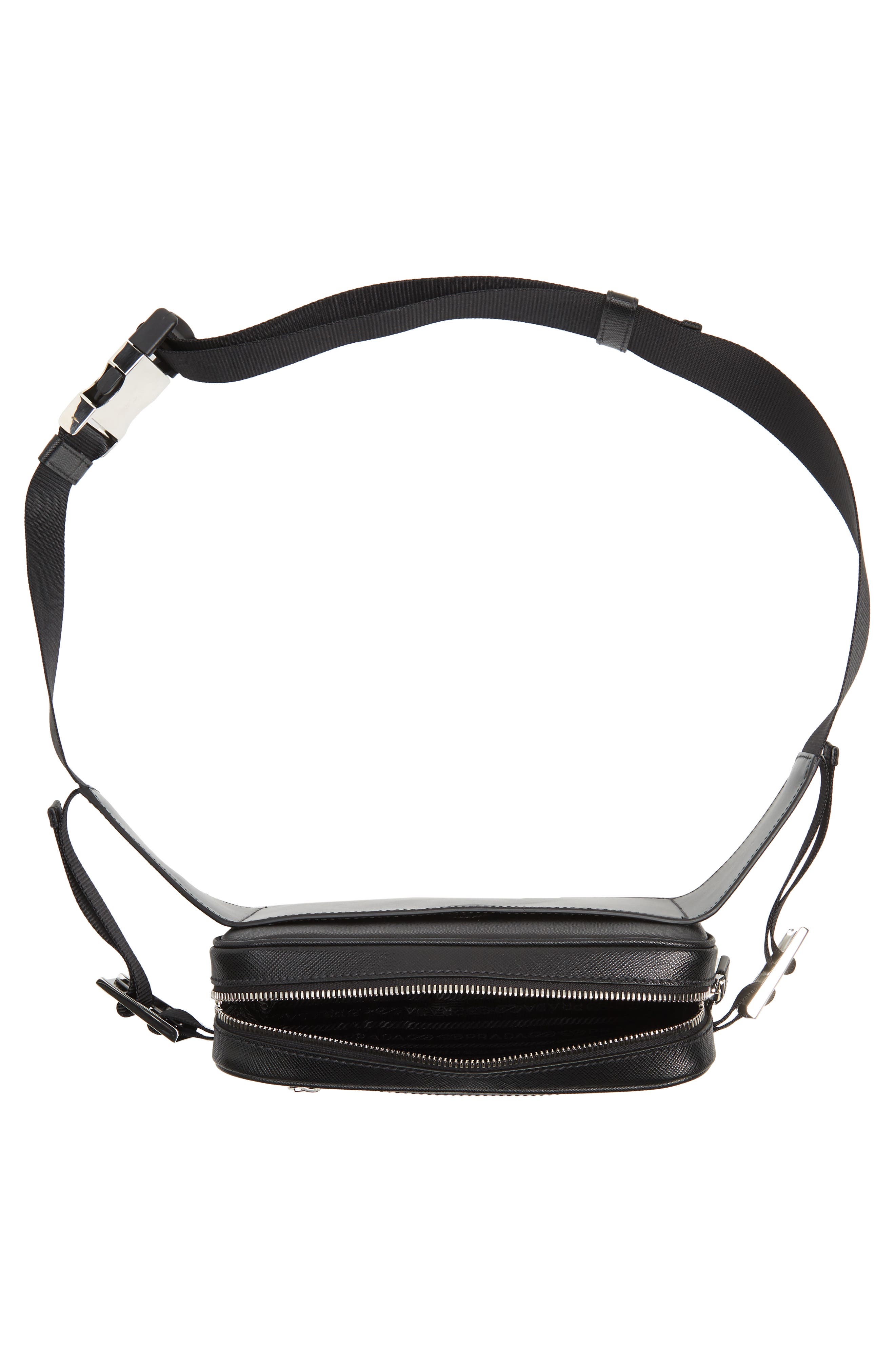 Prada Saffiano Leather Belt Bag, Alternate, color, 