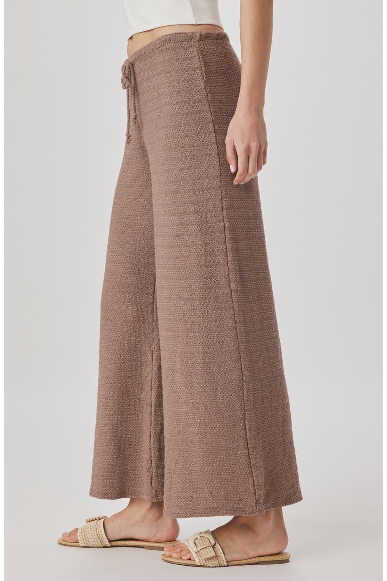 Marisol Mixed Stitch Wide Leg Pants, Alternate, color, WICKER BEIGE