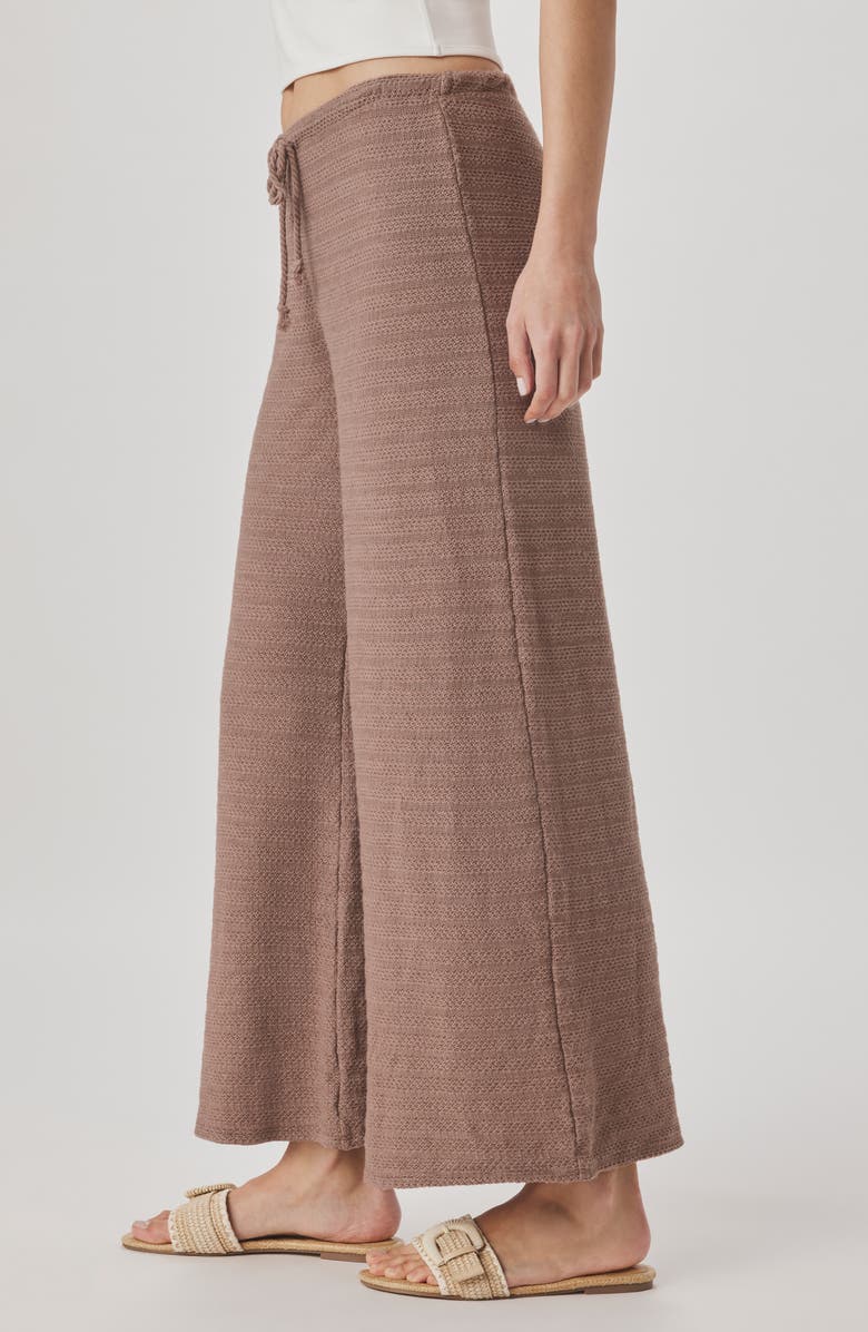 Splendid Marisol Mixed Stitch Wide Leg Pants, Alternate, color, Wicker Beige