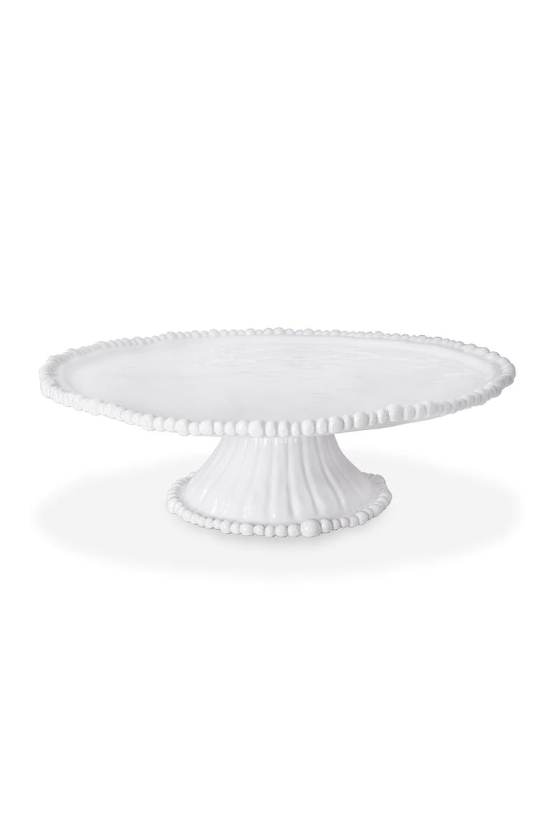BEATRIZ BALL Collection Vida Alegria Pedestal Cake Plate, Main, color, White