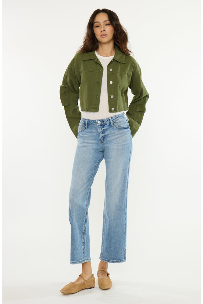Matilda Essentials Mid Rise True Straight Jeans, Alternate, color, Medium Wash