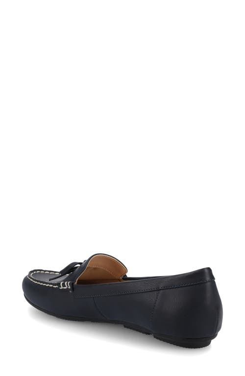Journee Collection Journee Womens Novella Medium And Wide Width Driving Loafer In Blue