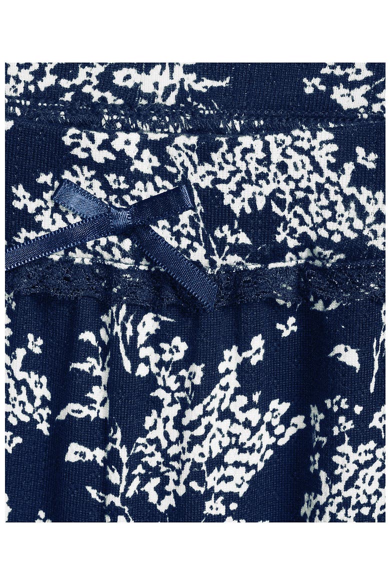 Pointelle Sleep Pants, Alternate, color, Deep Sea Ikat Floral