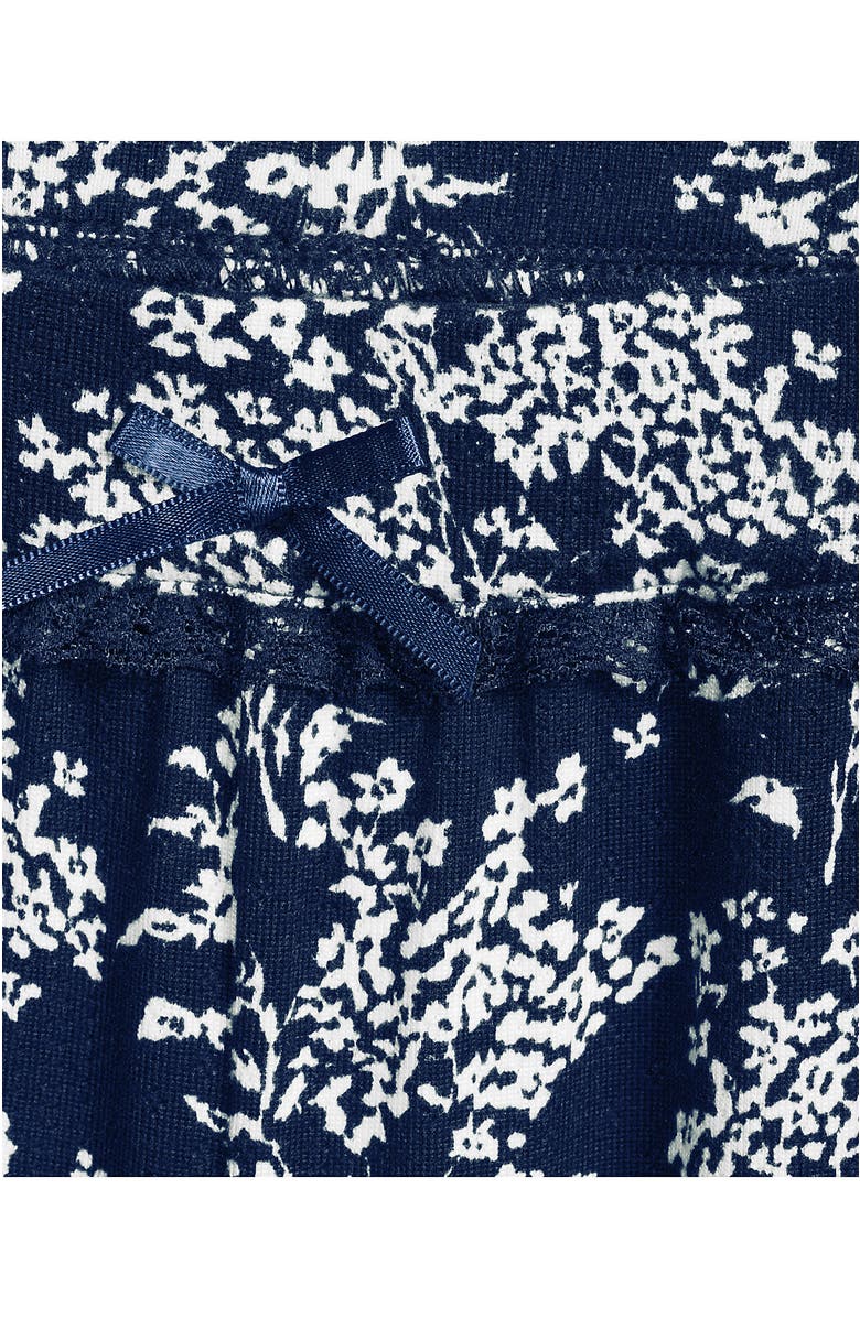 Lands' End Pointelle Sleep Pants, Alternate, color, Deep Sea Ikat Floral