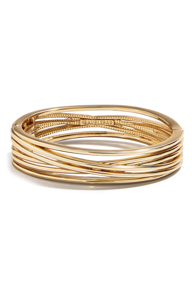 BaubleBar Iman Layered Bangle Bracelet, Alternate, color, Gold