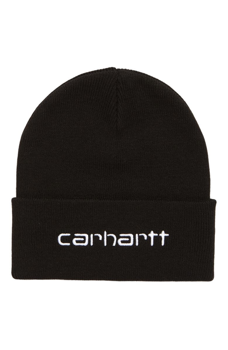 Carhartt Work In Progress Script Logo Cuff Beanie, Main, color, 