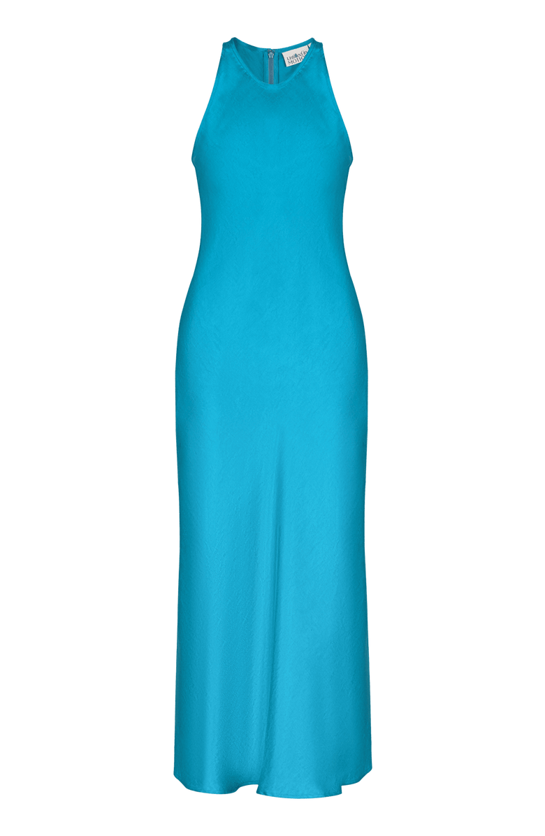 Untitled in Motion Atlantis Silky Bias Cut Maxi Dress, Main, color, Capri