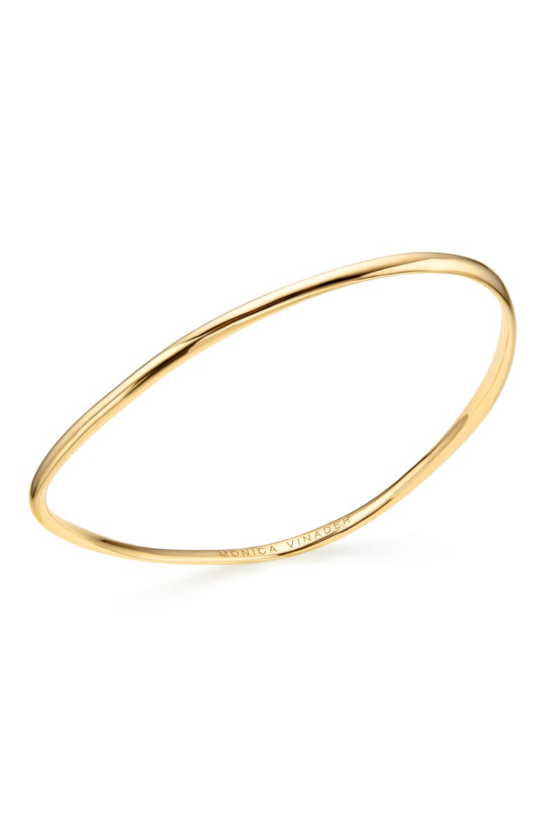 Nura Reef Thin Bangle, Alternate, color, YELLOW GOLD