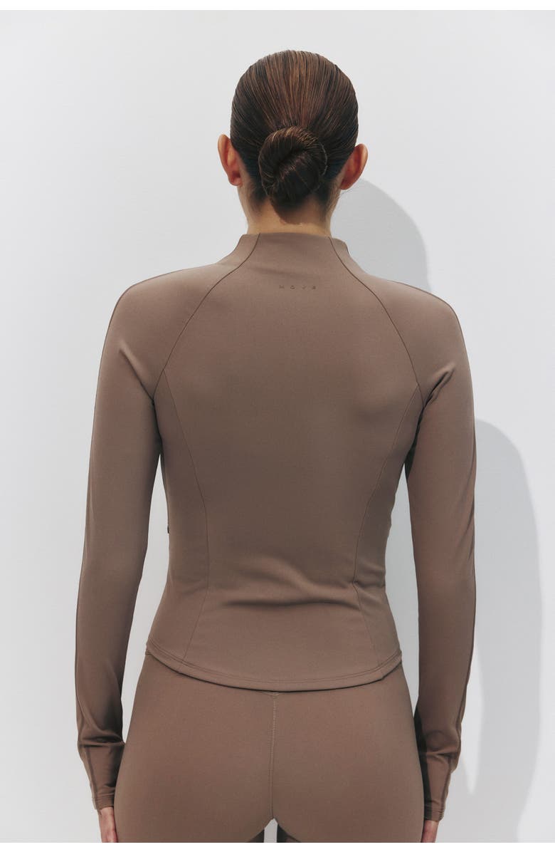 H&M Sculptmove Sports Jacket, Alternate, color, Beige