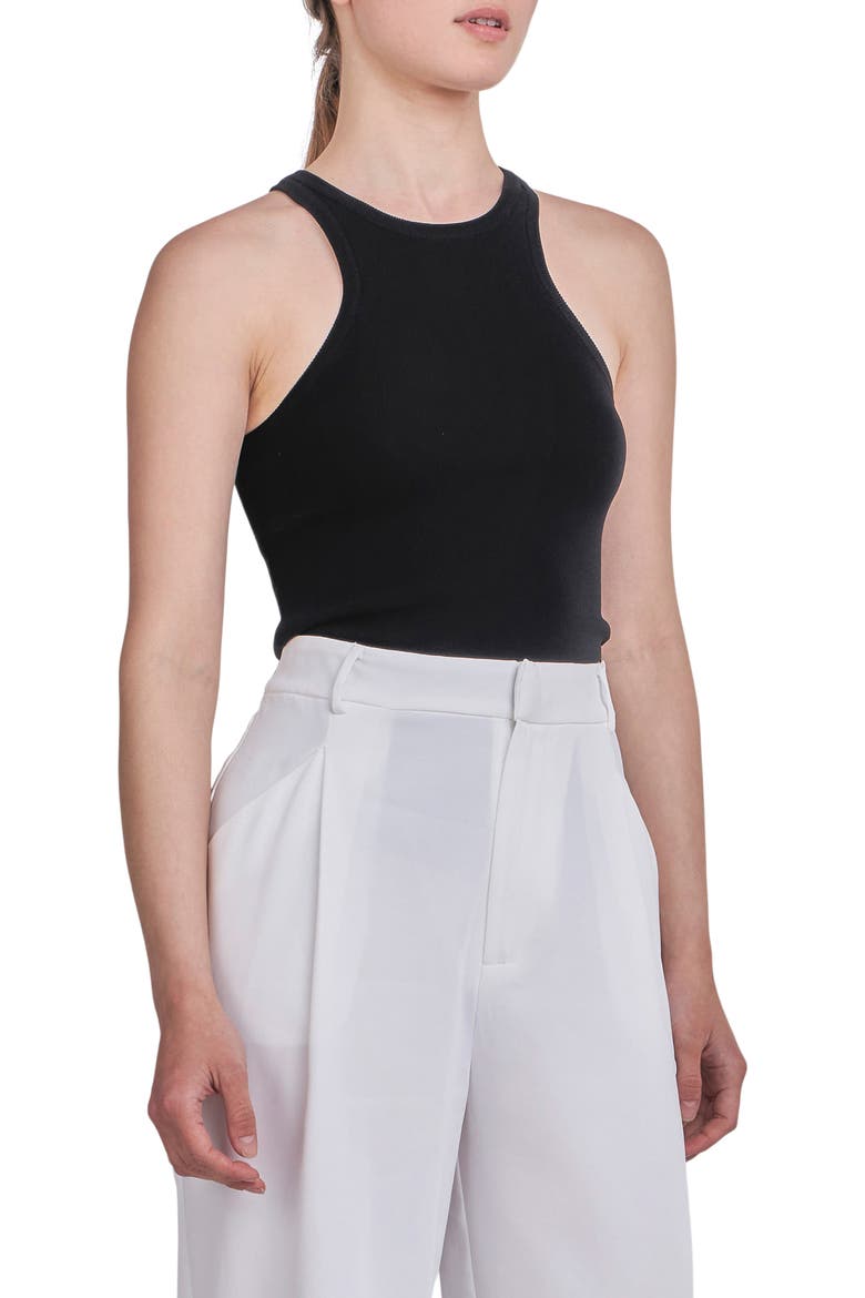 Basic Tank Top, Alternate, color, BLACK