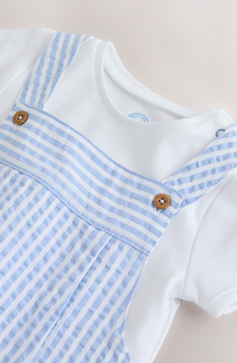 NEXT Seersucker Romper & Bodysuit Set, Alternate, color, Blue