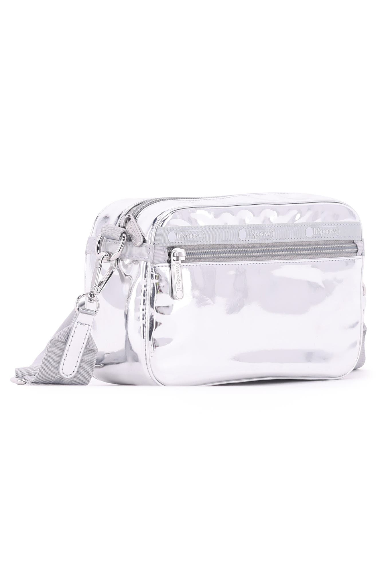 Mir Phone Crossbody Bag, Alternate, color, SILVER SPECCHIO