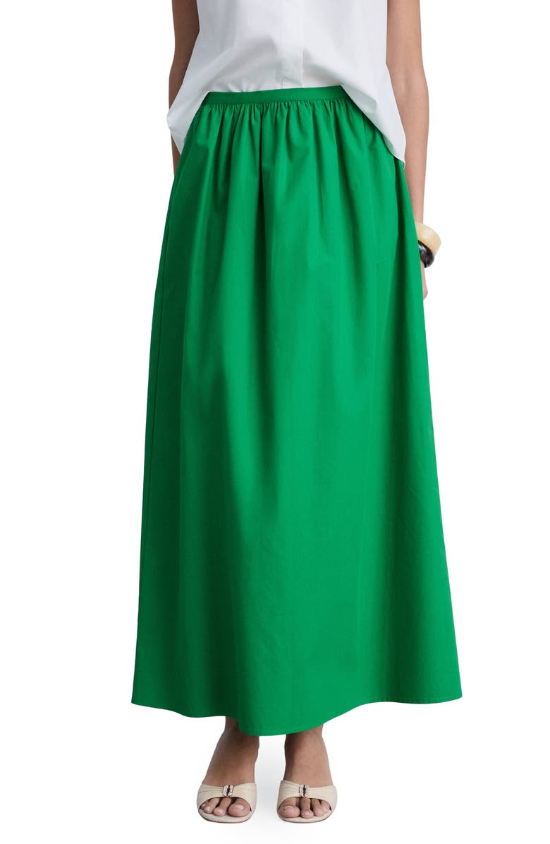 MANGO Flared Cotton Midi Skirt, Main, color, 