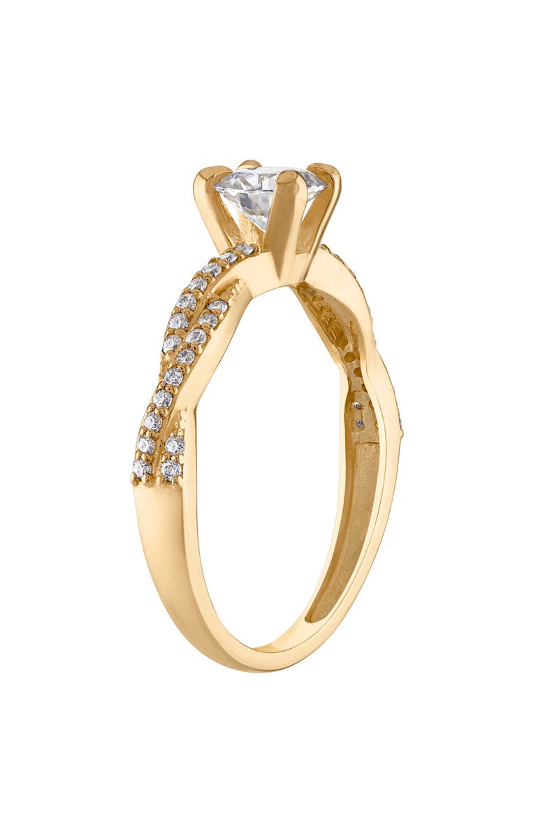 FUZION CREATIONS Moissanite Ring, Alternate, color, Yellow