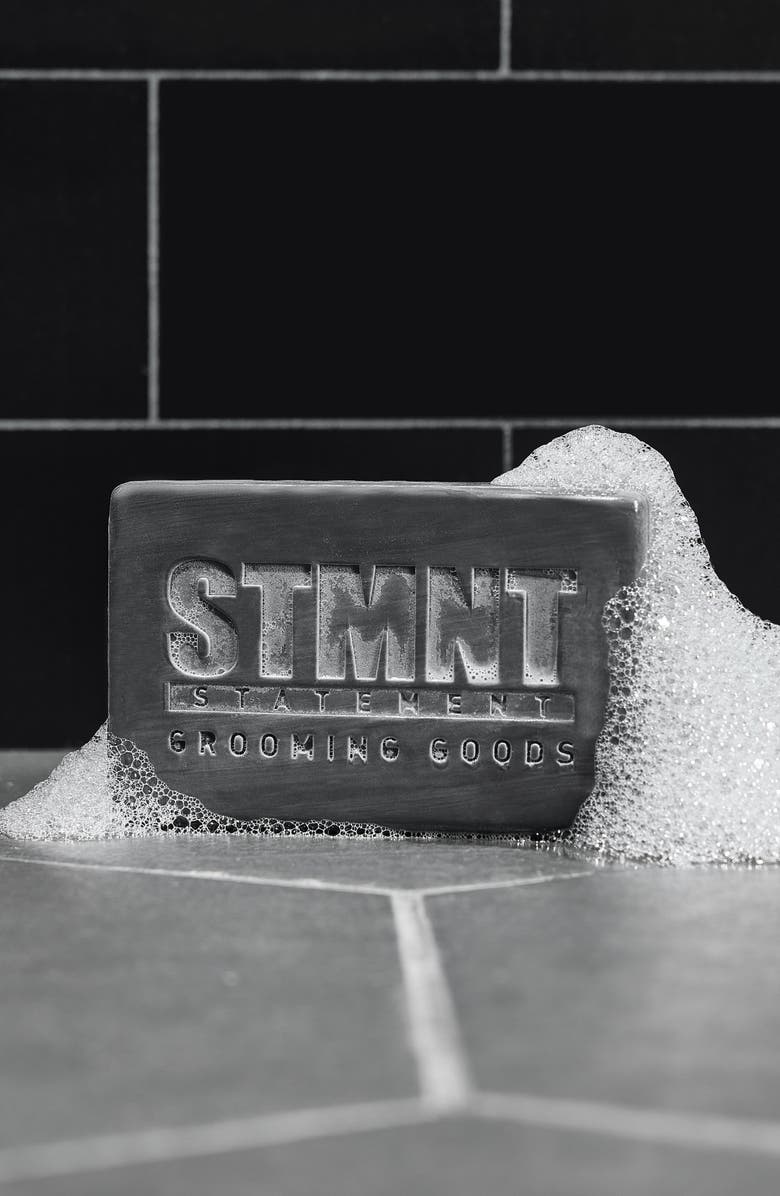 STMNT Grooming Goods Hair & Body Cleansing Bar with Activated Charcoal, Alternate, color, 