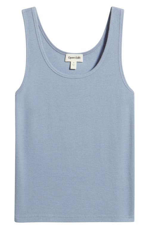 Open Edit Rib Tank In Blue