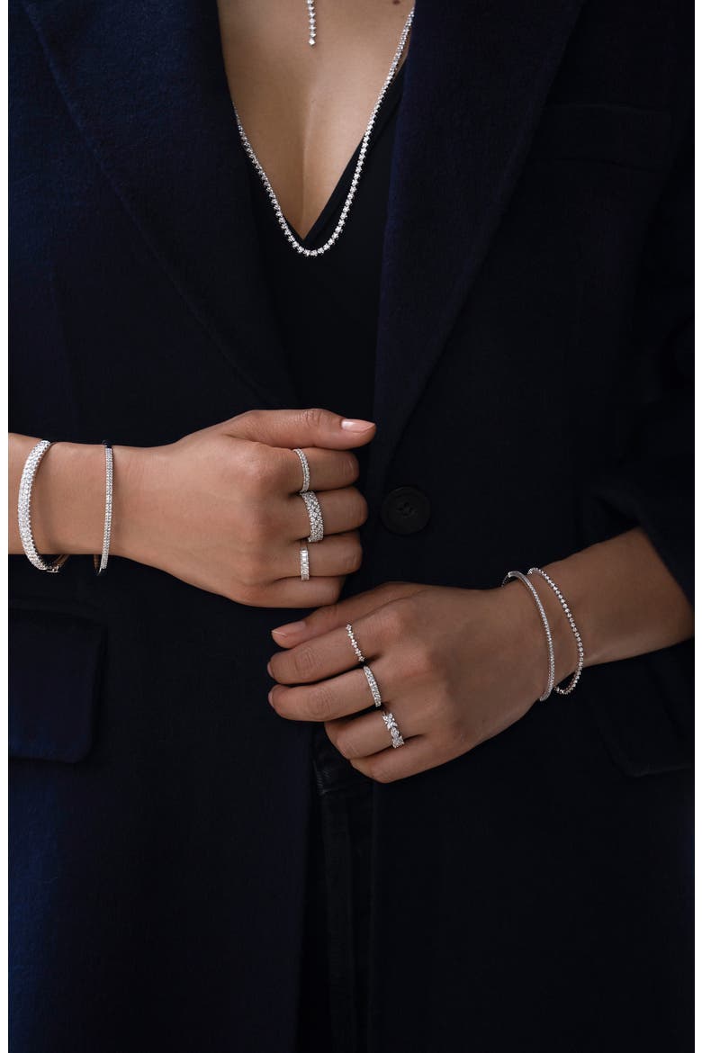 Gatsby Diamond Stacking Ring (Nordstrom Exclusive), Alternate, color, 18K WHITE GOLD