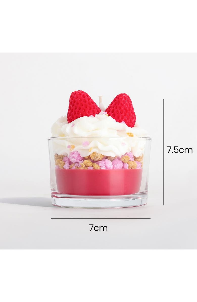Jellycup Dessert Cup Soy Wax Candle Strawberry Cream, Alternate, color, Strawberry Cream