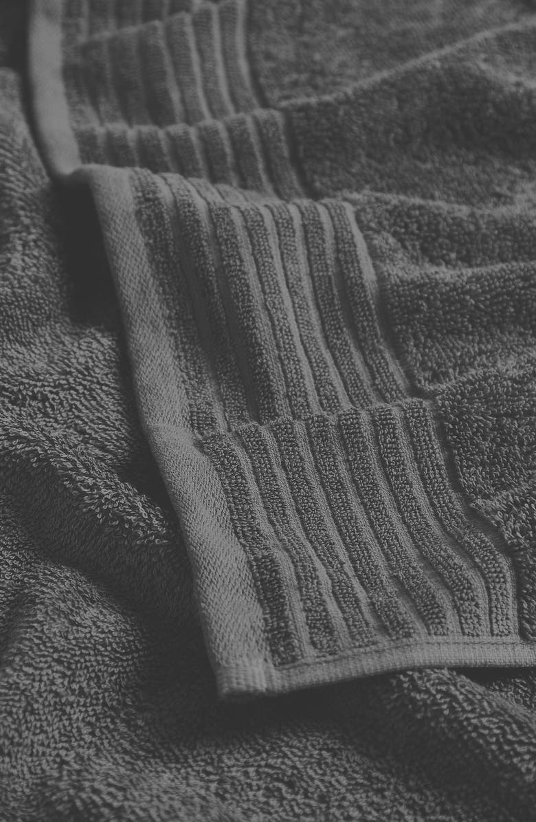 Woven & Weft Featherspun Cotton 6-Piece Towel Set, Alternate, color, Dark Grey