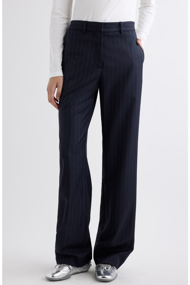 Pyxano Wide Leg Wool Pants, Main, color, NAVY BLUE