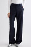 Acne Studios Pyxano Wide Leg Wool Pants