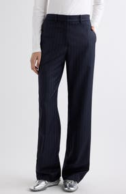 Acne Studios Pyxano Wide Leg Wool Pants