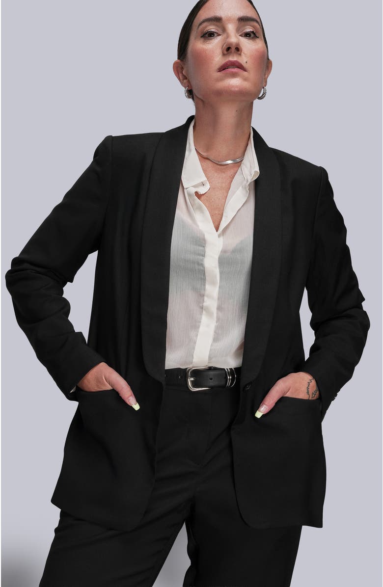 WILDFANG The Empower Tux Blazer, Main, color, Black