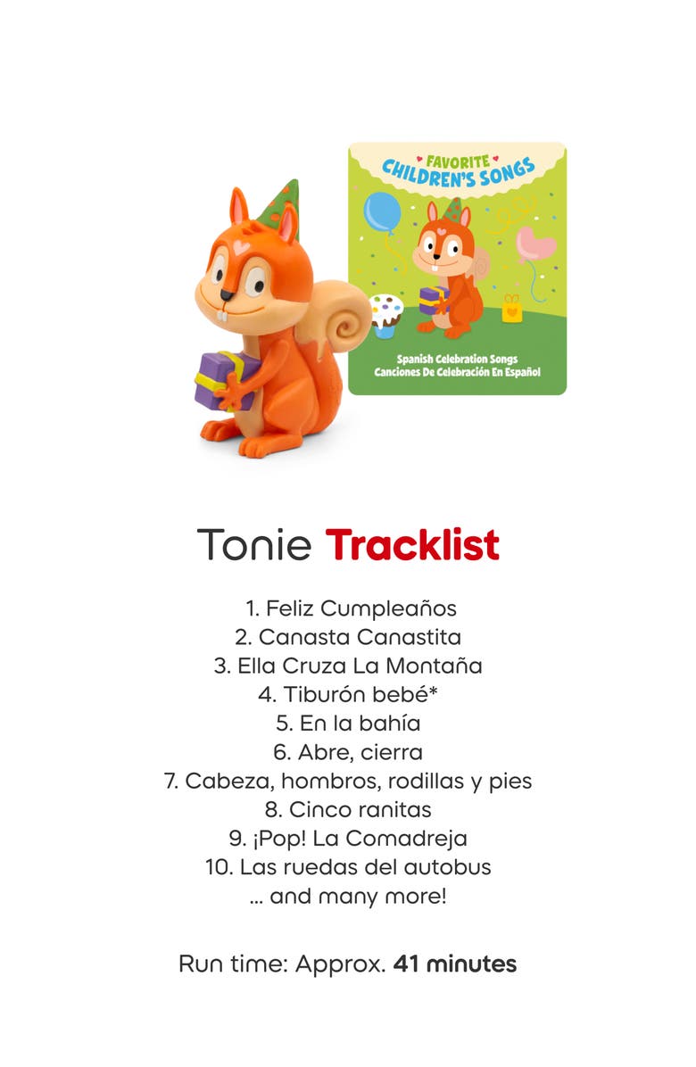 tonies Spanish Celebration & Traveling Songs Character Bundle, Alternate, color, Multicolor