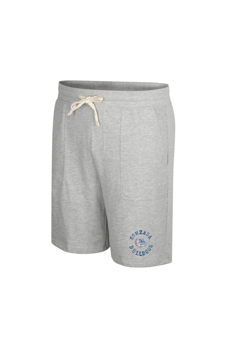 COLOSSEUM Men's Colosseum Heather Gray Gonzaga Bulldogs Love To Hear This Terry Shorts, Alternate, color, Heather Gray