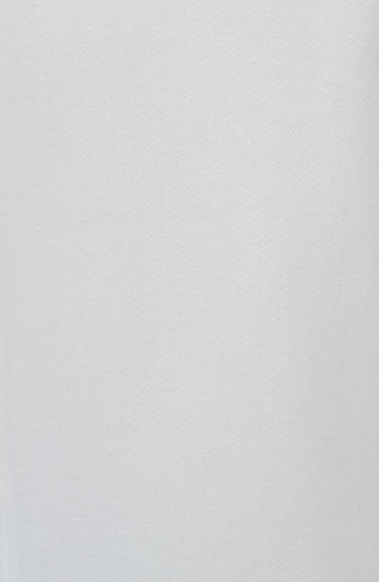 Bayeas High Waist Crop Relaxed Straight Leg Utility Jeans, Alternate, color, White