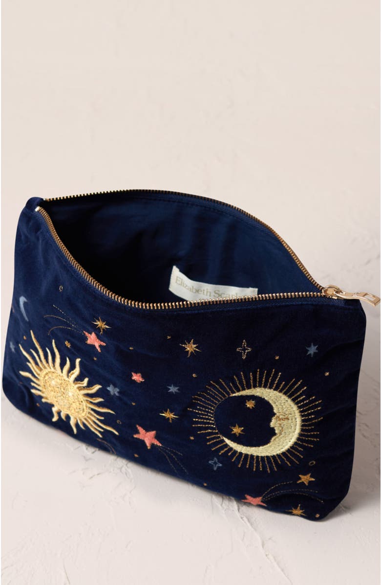 Elizabeth Scarlett Celestial Velvet Everyday Pouch, Alternate, color,
