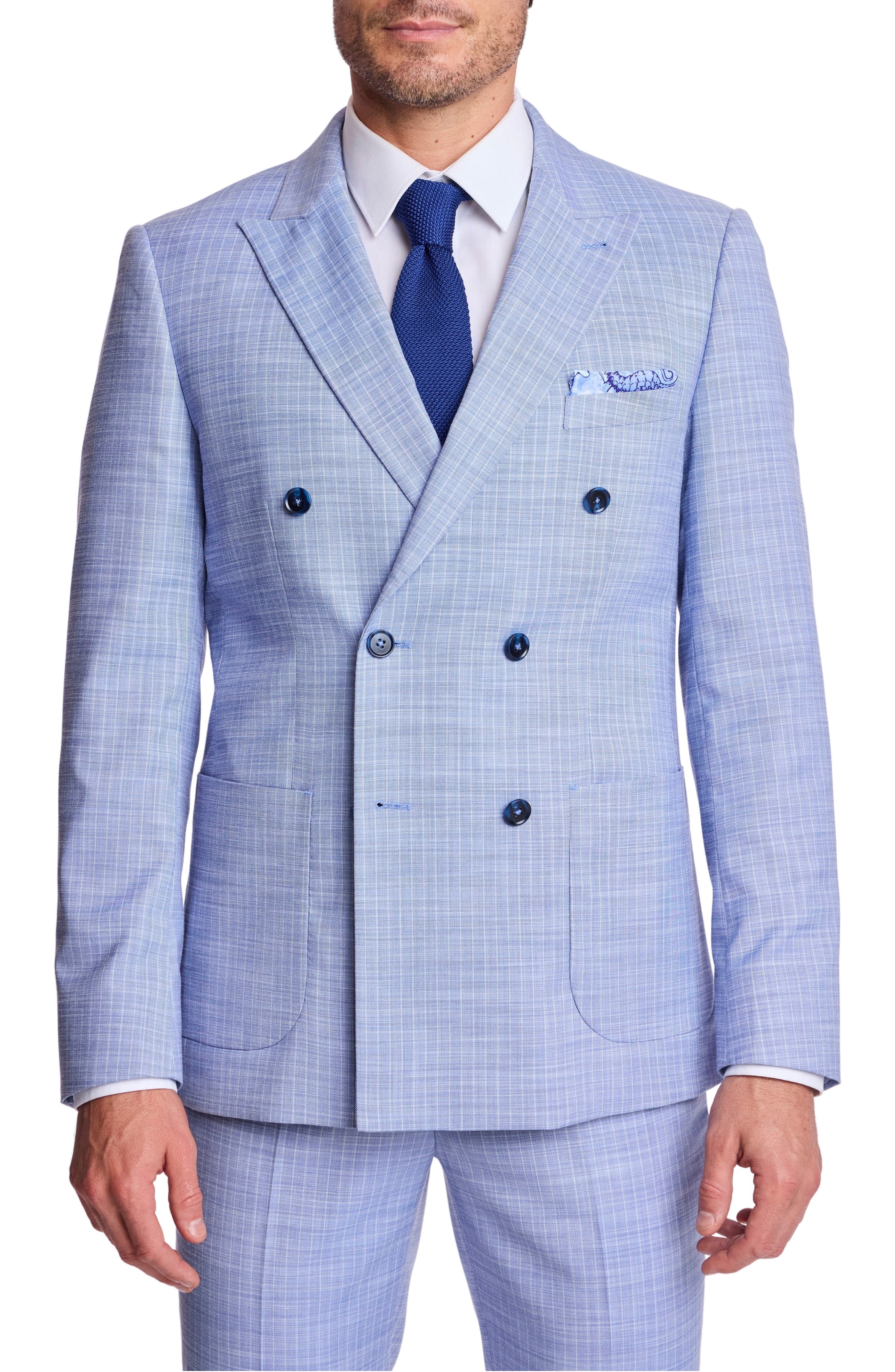 PAISLEY & GRAY Soho Slim Fit Double Breasted Suit Jacket