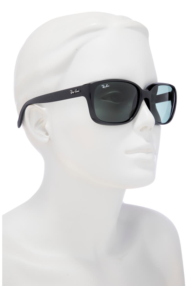 Retro Inspired Sunglasses, Alternate, color, BLACK