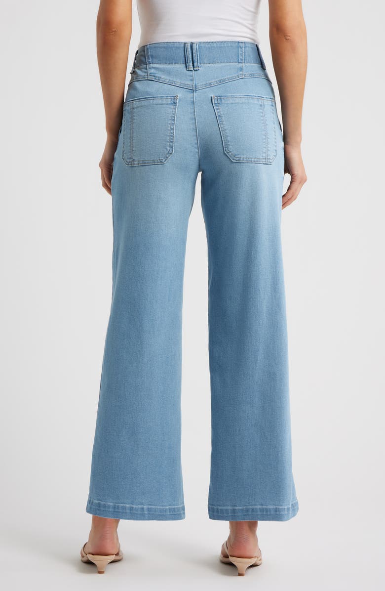 Wit & Wisdom Emma Skyrise Seamed Wide Leg Jeans, Alternate, color, Powder Blue Artisanal