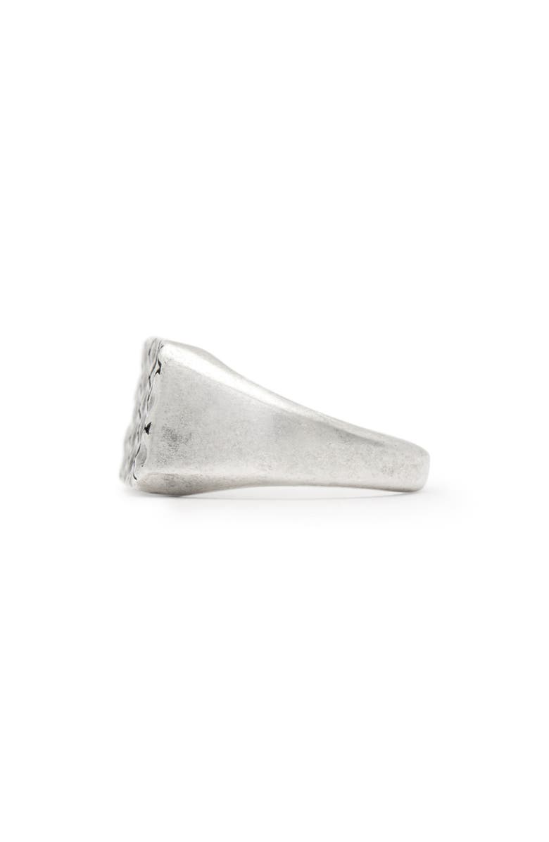 AllSaints Men's Snake Signet Ring, Alternate, color, Warm Silver