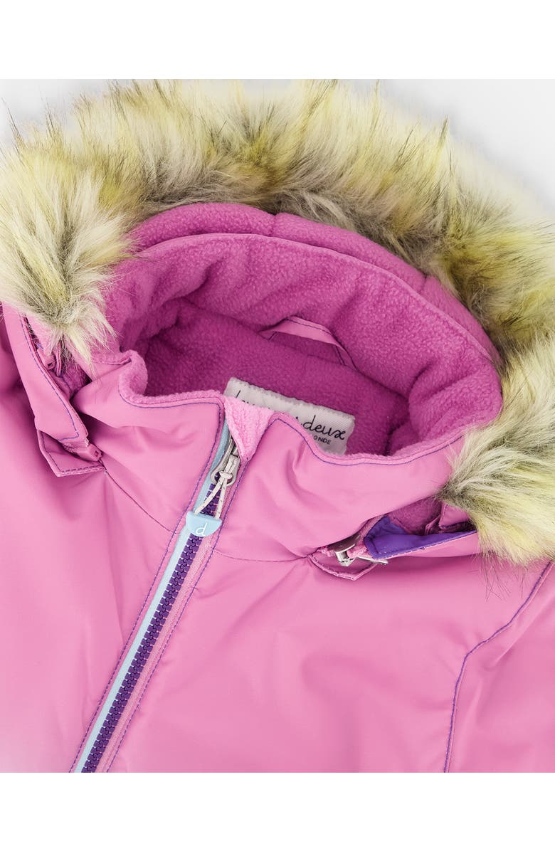 Deux par Deux Two-Piece Play Snowsuit Mountain, Alternate, color, Purple