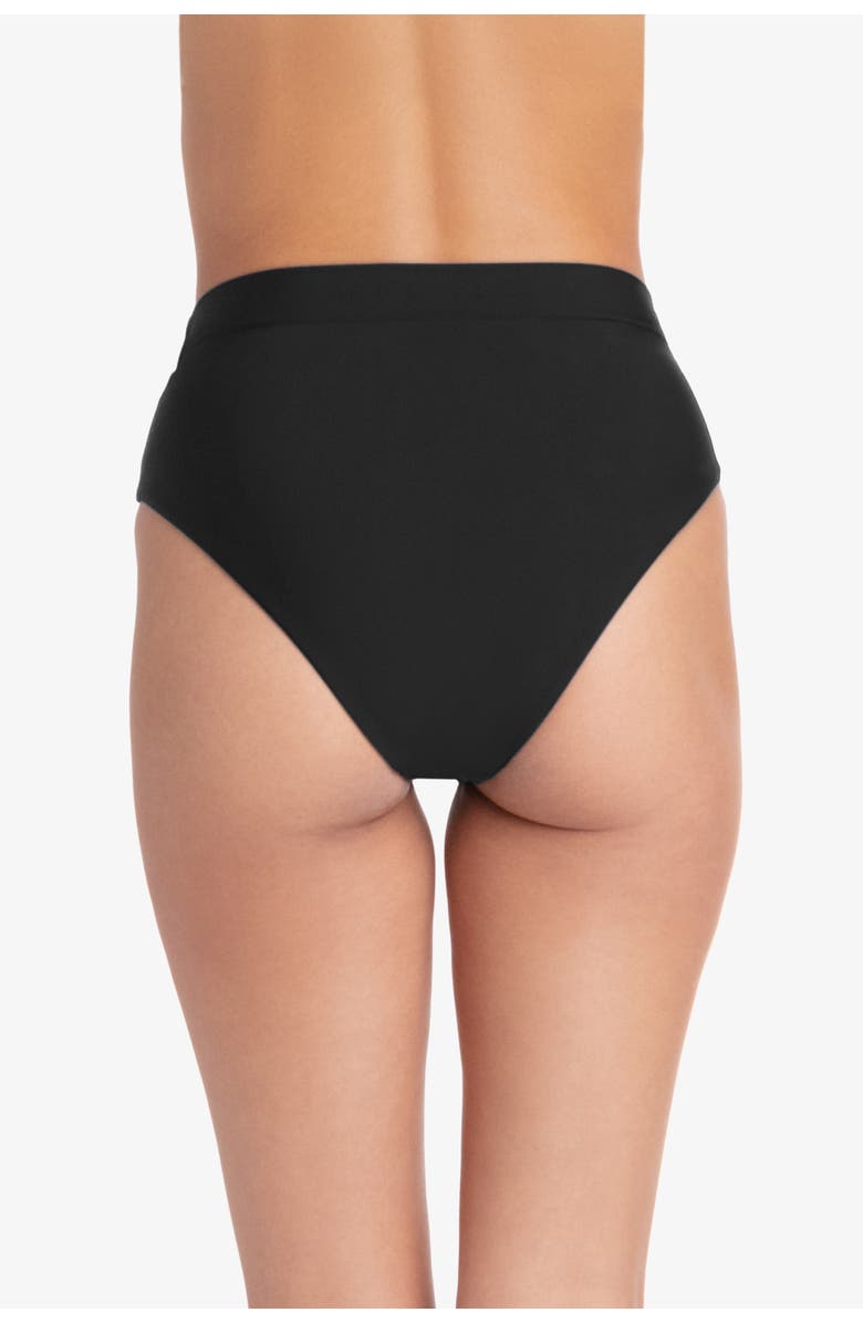 HELEN JON Soft Band High Waist Bottom, Alternate, color, Black