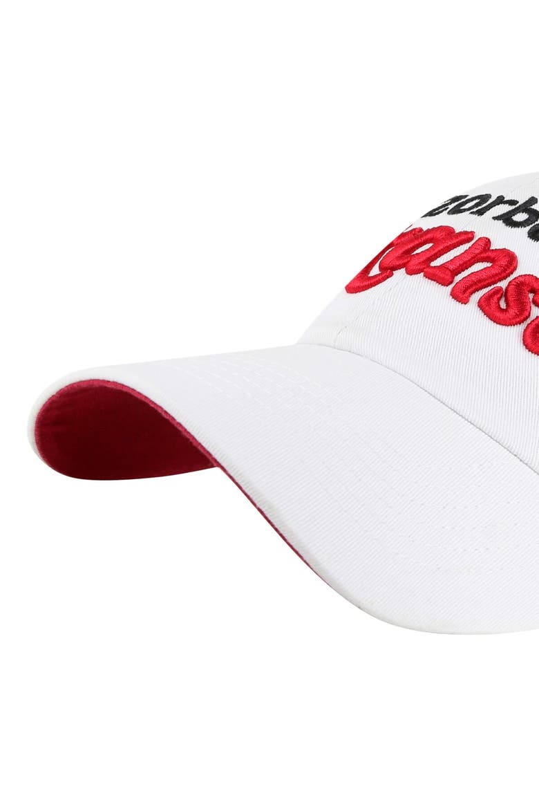 Women's '47 White Arkansas Razorbacks Pensacola Clean Up Adjustable Hat, Alternate, color, White