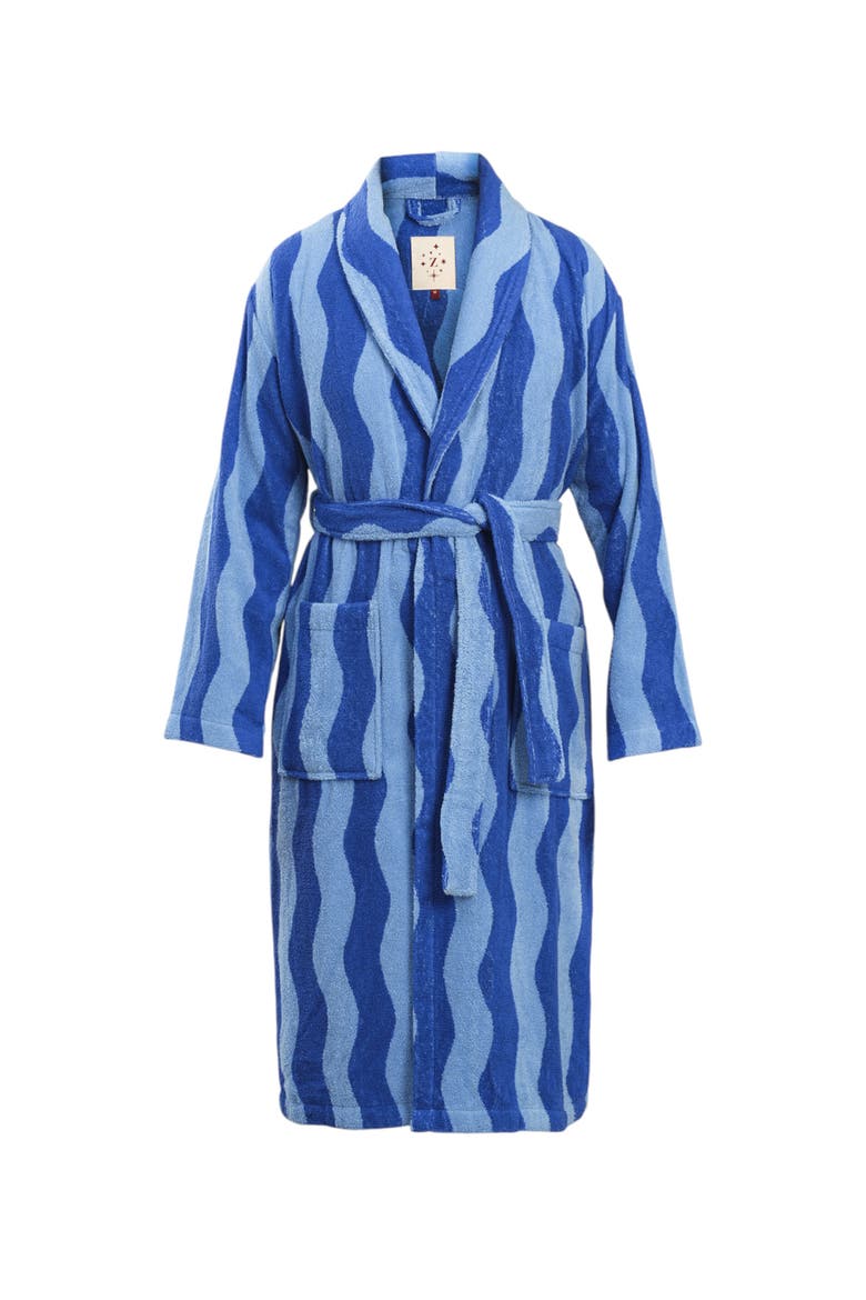 Tabea Cotton Bathrobe, Main, color, Blue