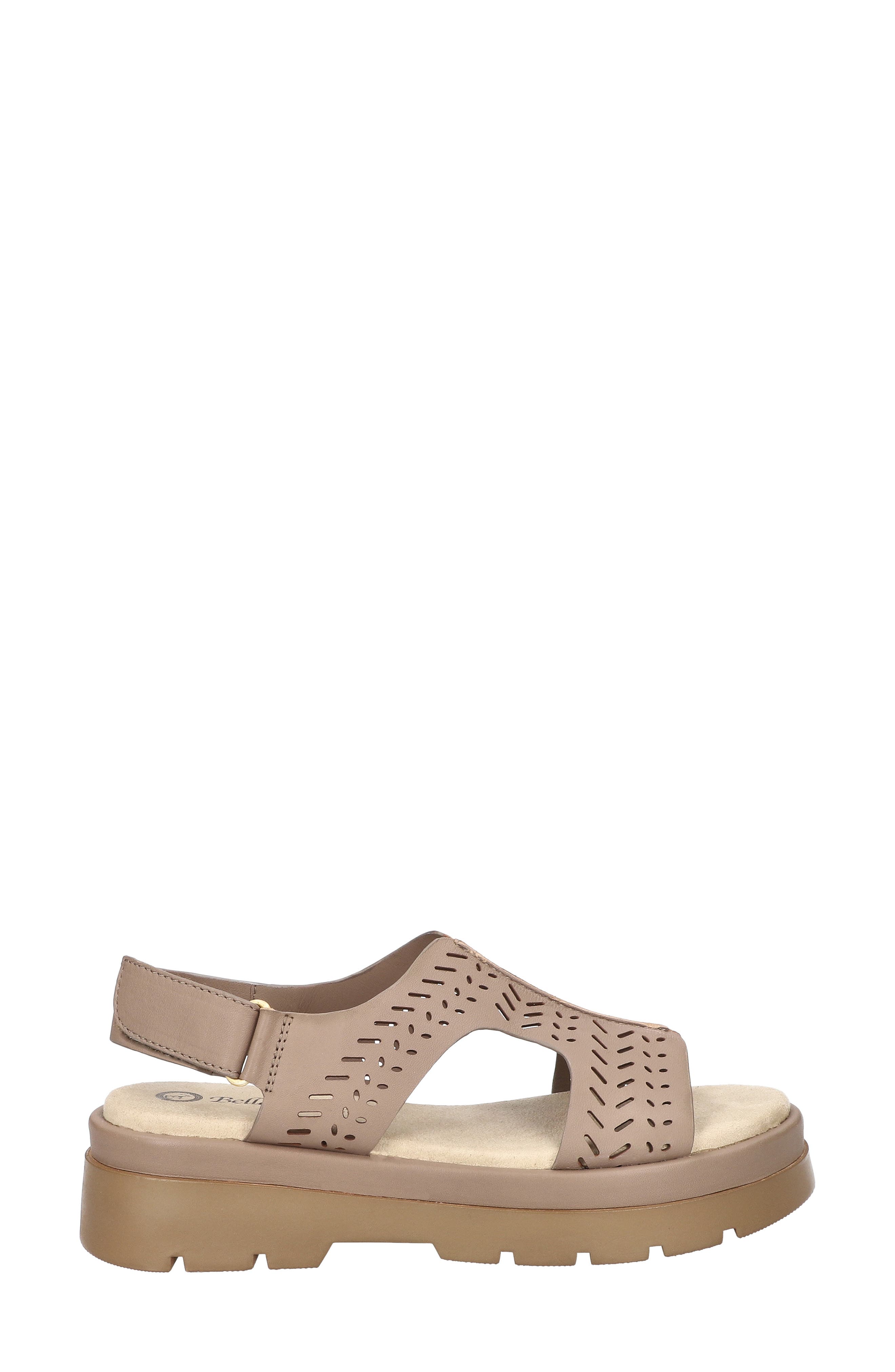 Indigo Slingback Platform Sandal, Alternate, color, TAUPE LEATHER